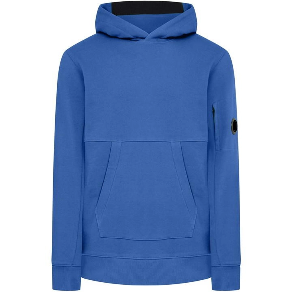 CP Company Diagonal Raised Fleece Hoodie - Blue